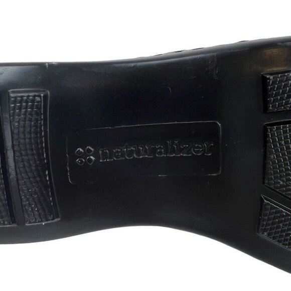 Naturalizer Womens Black Carney Leather Top Slip On Open Toe Sandals Size 6M - Picture 12 of 12